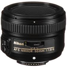 AF-S Nikon Lens 50mm-F1.8G Black