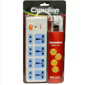 CMS-118 Camelion Extension Lead (3Mtr 8Sockets)
