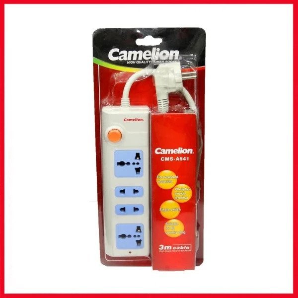 CMS-541 Camelion Extension Lead (3Mtr 4Sockets)