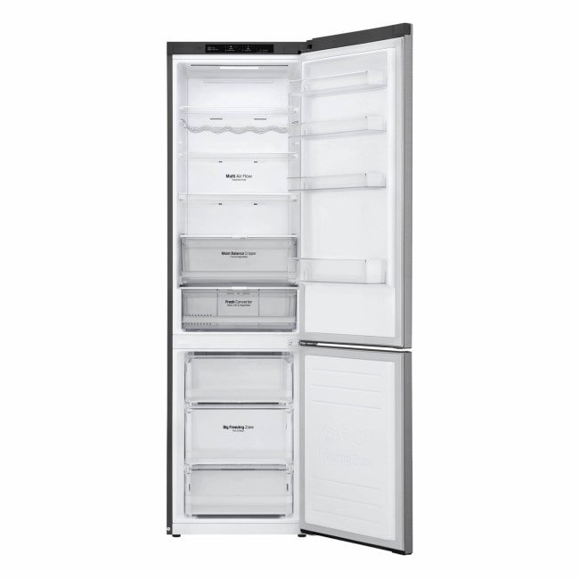 GBB62PZGFN LG No Frost Fridge Freezer (384L) Shiny Steel - Image 2