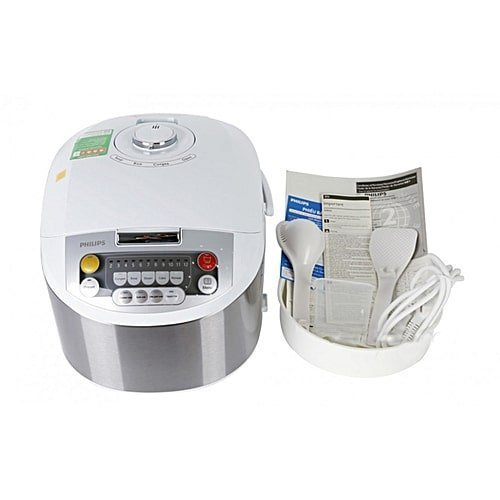HD3038 Philips Rice Cooker 1.8Ltr Silver - Image 2