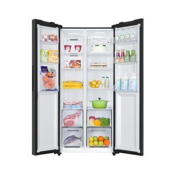 HRF-522IBS Haier Inverter Side By Side Refrigerator 425Ltr Black Metal - Image 2