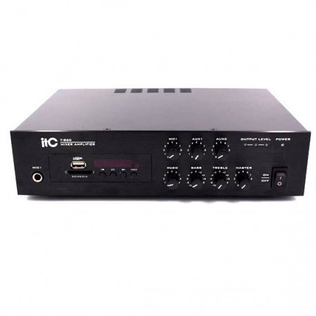 TB60 ITC Integrated Audio Mixer Amplifier Black