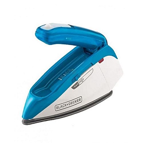 TI250 Black & Decker Travel Steam Iron 1085W White & Blue