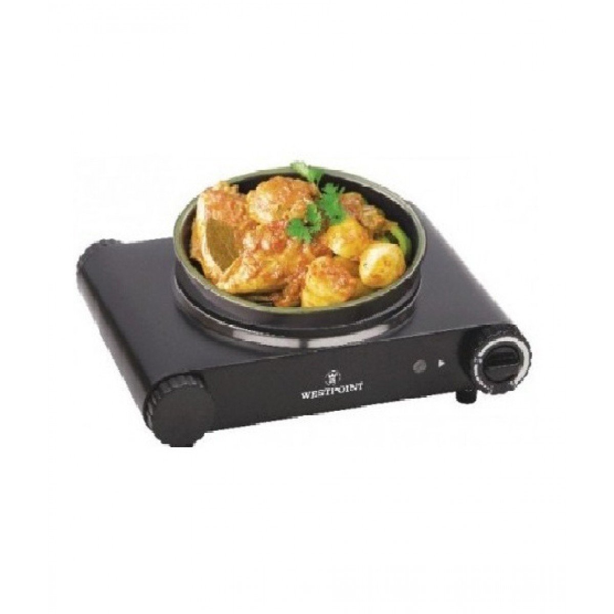 WF-261 Westpoint Deluxe Hot Plate (Single) Black