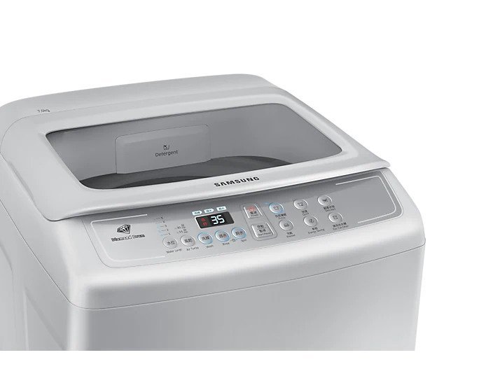WA70H4000SG Samsung Full Auto Top Loading Washer White - Image 2